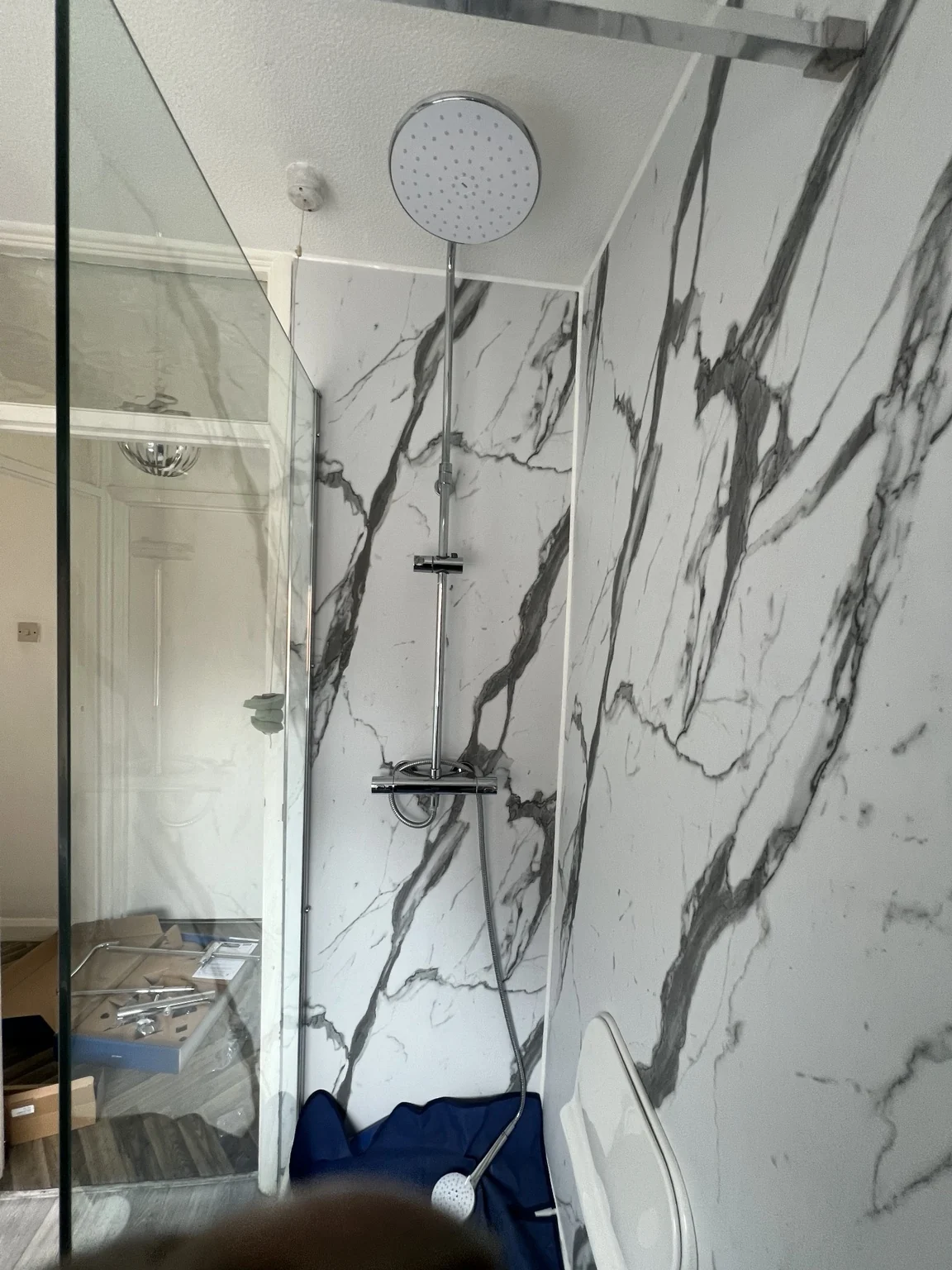 Completed Blackstone Gas shower installation